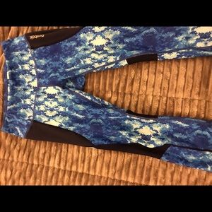 Reebok Blue Multi Printed Leggings